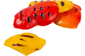 Paprika rood-geel gegrild z. olie 1kg